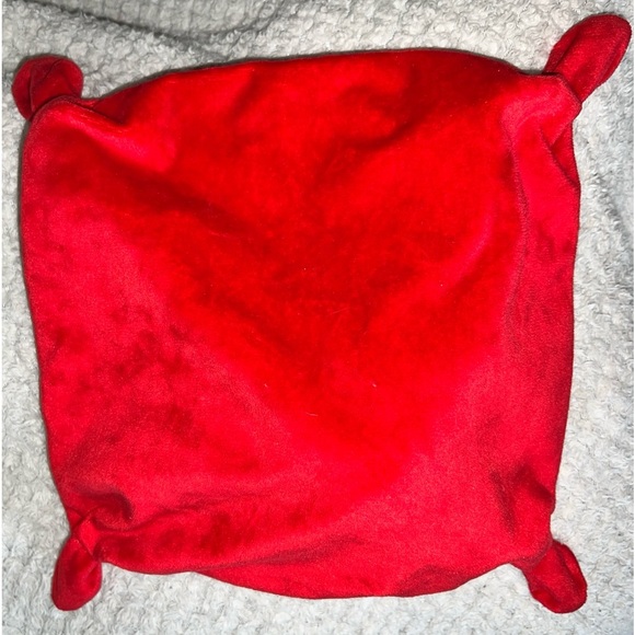 GAGOU Tagou Santa Claus Baby Security Blanket Lovey with Rattle! 10”x10” RARE! - Picture 3 of 12